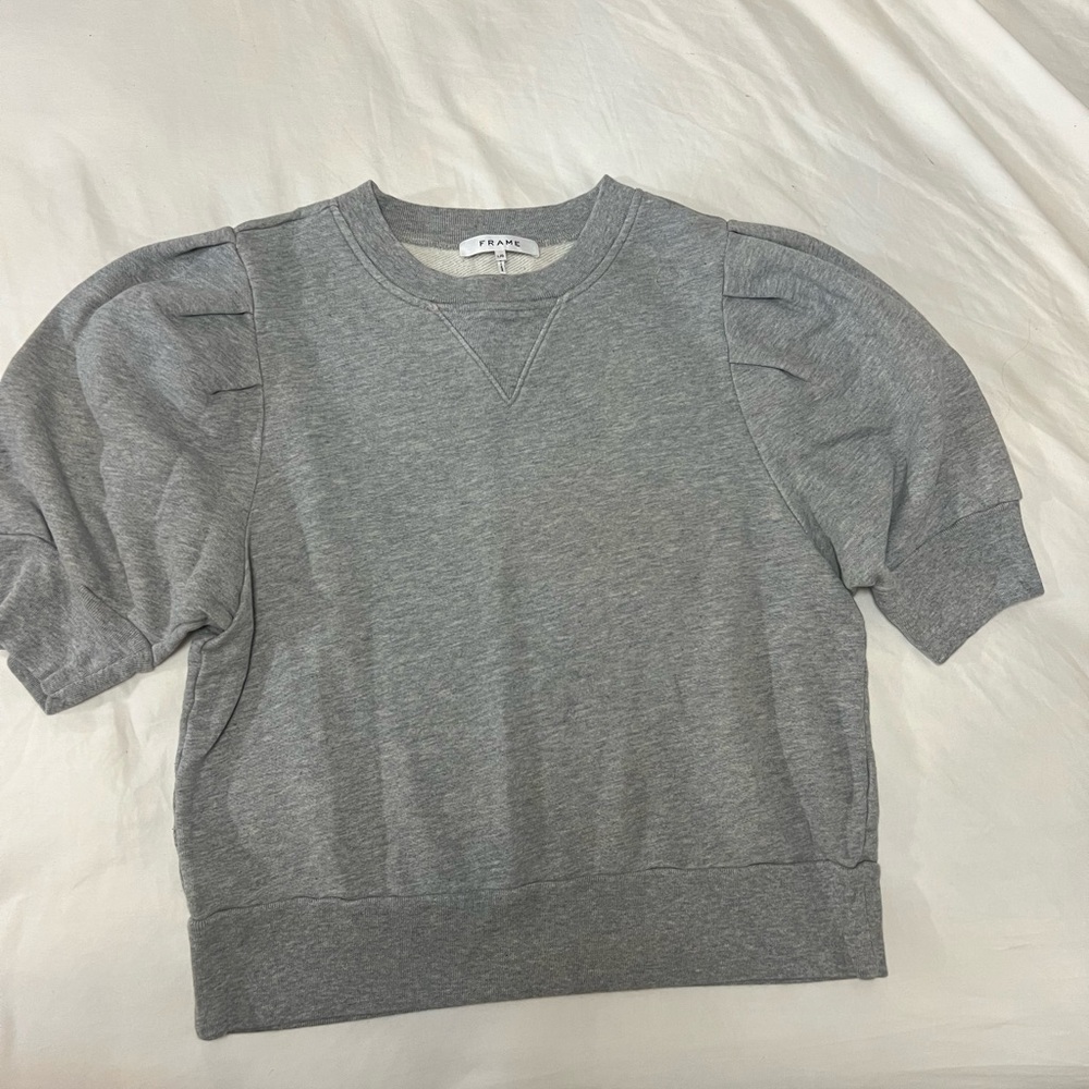 Frame Denim Heather Gray Top
